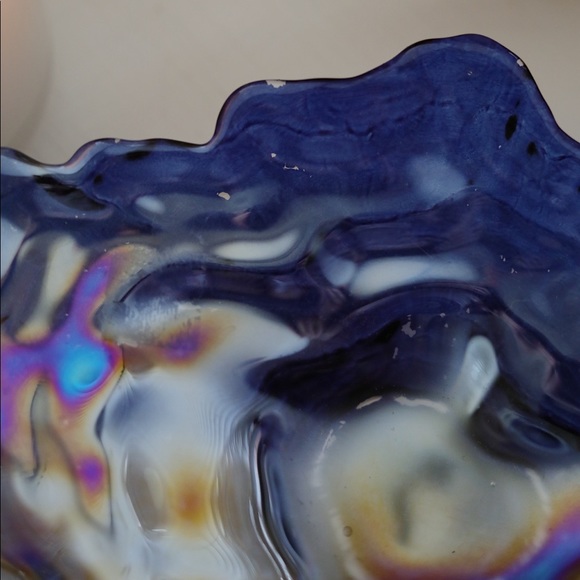 Blue Iridescent Glass Catch-All - Picture 6 of 9